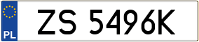 Trailer License Plate